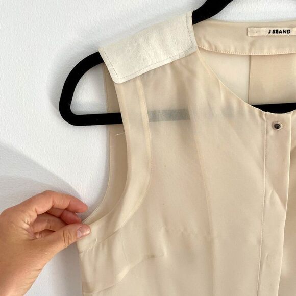 J Brand High-Low Sleeveless Shirt - Picture 5 of 9